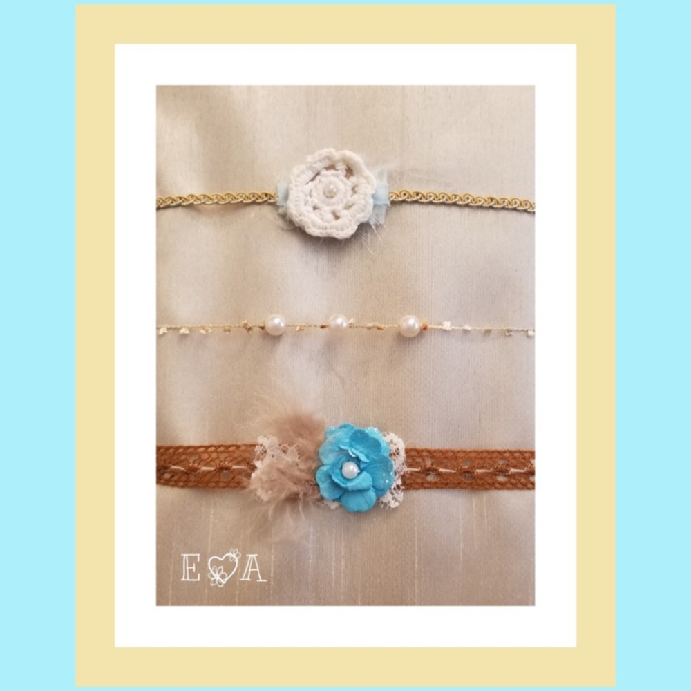Handmade Newborn Tie-backs